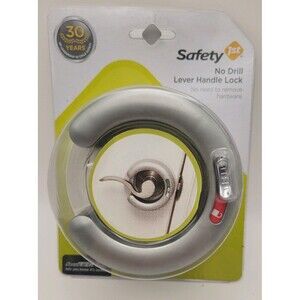 SAFETY 1st NO DRILL INDOOR LEVER HANDLE LOCK Protects Babies and Toddlers Safety